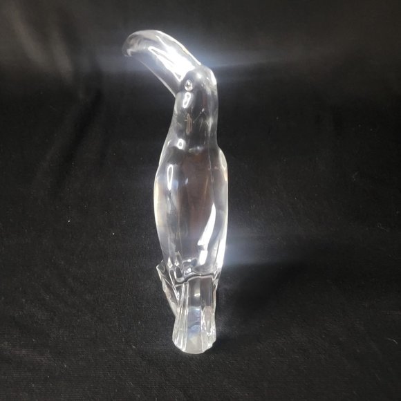 Baccarat Fine Crystal France Toucan Figurine Figure Sculpture No Box Singed - Picture 5 of 11
